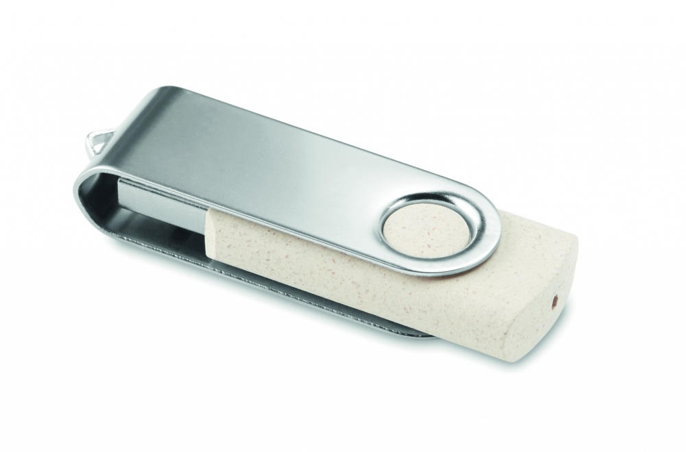 Logotrade mainoslahjat ja liikelahjat tuotekuva: Vehnäolki PP 50/50 USB 16GB