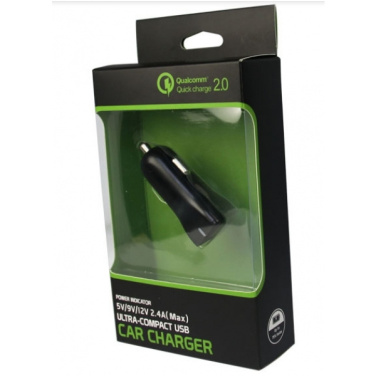 Logotrade liikelahjat mainoslahjat tuotekuva: Autolaturi (Qualcomm Quick Charge 3.0)