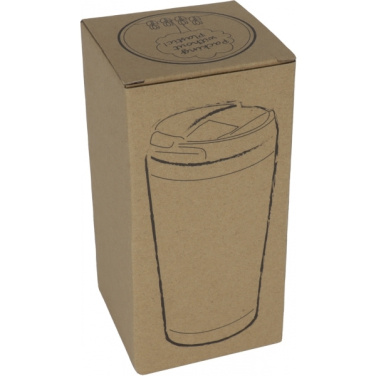 Logo trade mainostuote kuva: Ruostumattomasta teräksestä valmistettu muki BAMBOOGARDEN 400 ml