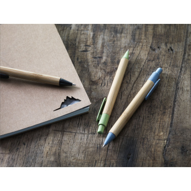 Logo trade mainoslahja ja liikelahja tuotekuva: Bamboo Wheat Pen vehnäolki kuulakärkikynä