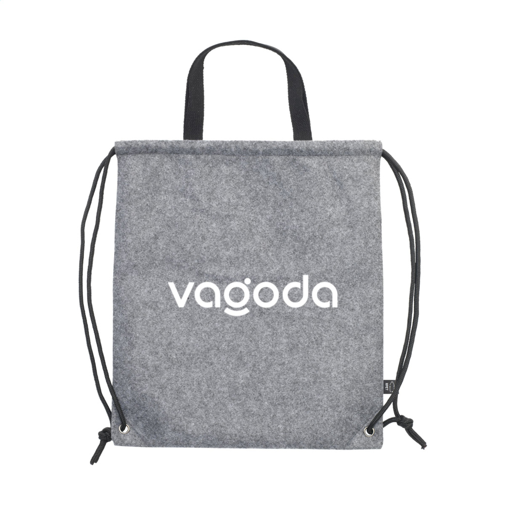 Logotrade mainoslahjat ja liikelahjat tuotekuva: GRS RPET Felt PromoBag Plus -reppu