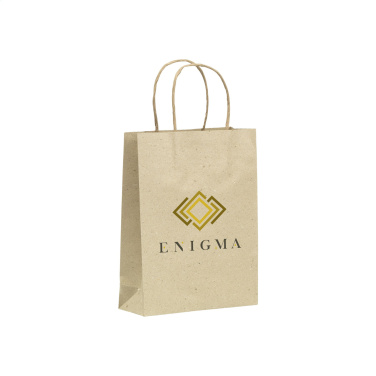 Logotrade mainoslahja ja liikelahja kuva: Leaf It Bag kierrätettyä ruohopaperia (120 g/m²) M