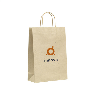 Logotrade mainoslahja tuotekuva: Leaf It Bag kierrätetty ruohopaperi (120 g/m²) L