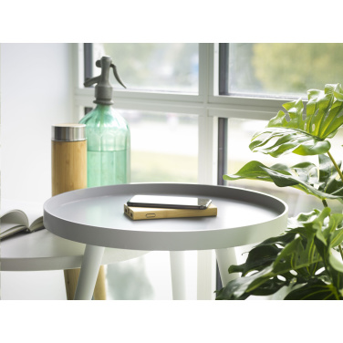 Logo trade liikelahja mainoslahja tuotekuva: Bamboo 8000 Wireless Powerbank langaton laturi