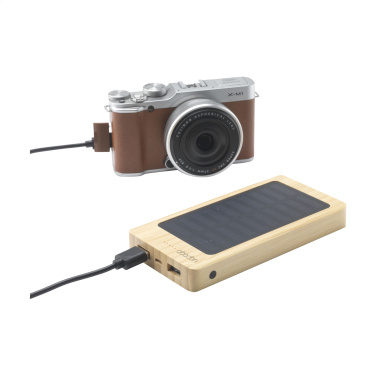 Logo trade mainoslahja kuva: Solar Powerbank 8000+ langaton laturi
