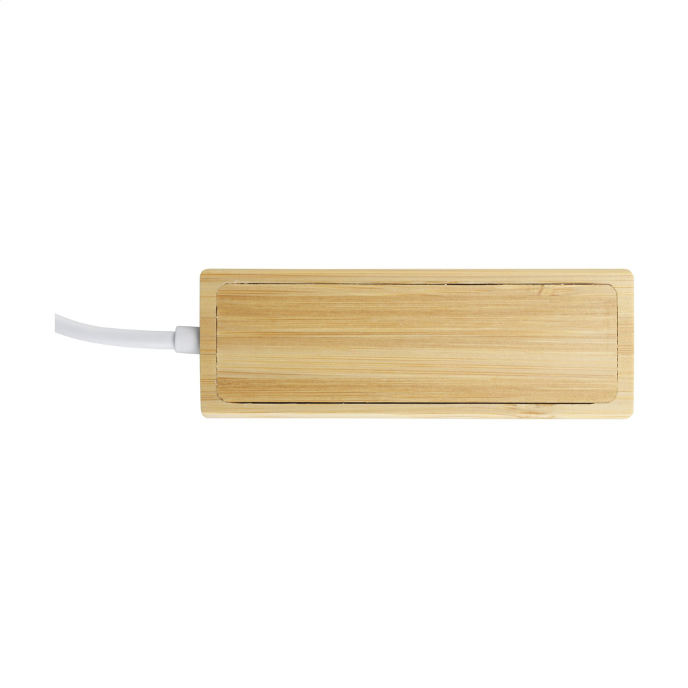 Logotrade liikelahja mainoslahja kuva: Bambu USB-keskitin
