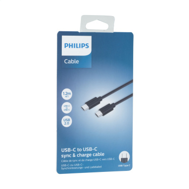 Logo trade liikelahjat tuotekuva: Philips-kaapeli USB-C - USB-C