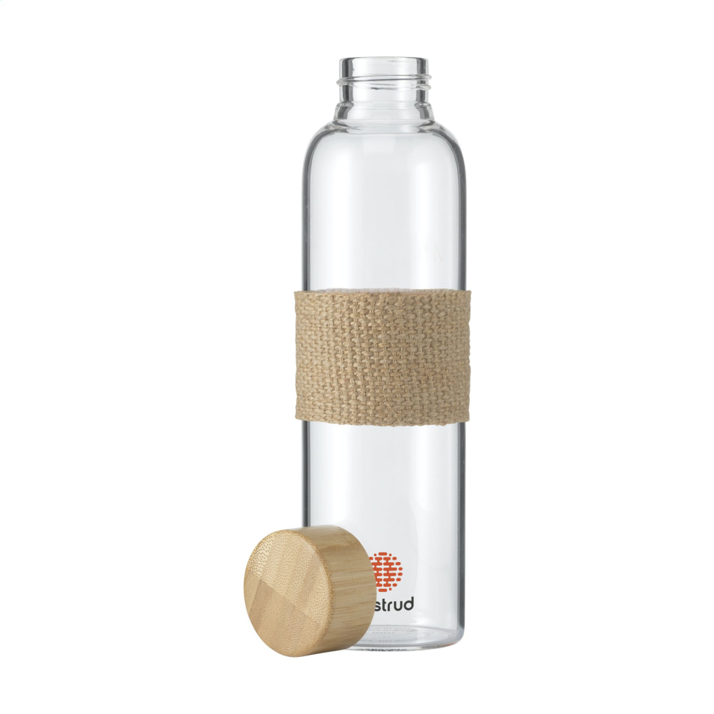 Logotrade mainoslahjat ja liikelahjat tuotekuva: Senga Glass Bamboo 500 ml juomapullo