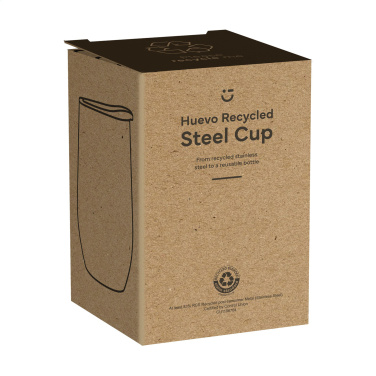 Logotrade liikelahja tuotekuva: Huevo RCS Recycled Steel Cup 350 ml lämpökuppi