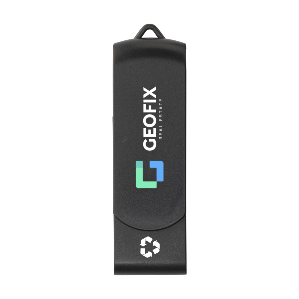 Logo trade mainoslahja kuva: USB Twist Recycle 64 Gt