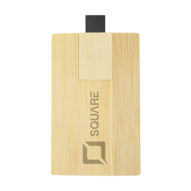 Logo trade mainoslahjat ja liikelahjat kuva: Luottokortti USB Bamboo 8GB