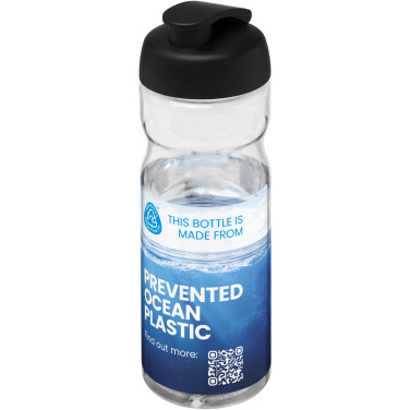 Logo trade mainoslahja kuva: H2O Active® Eco Base 650 ml -urheilujuomapullo läppäkannella