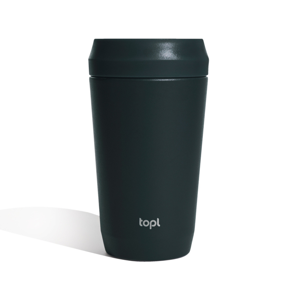 Logo trade liikelahjat mainoslahjat kuva: Topl Recycled Steel To Go Tumbler Patented 360 Lid 354ml