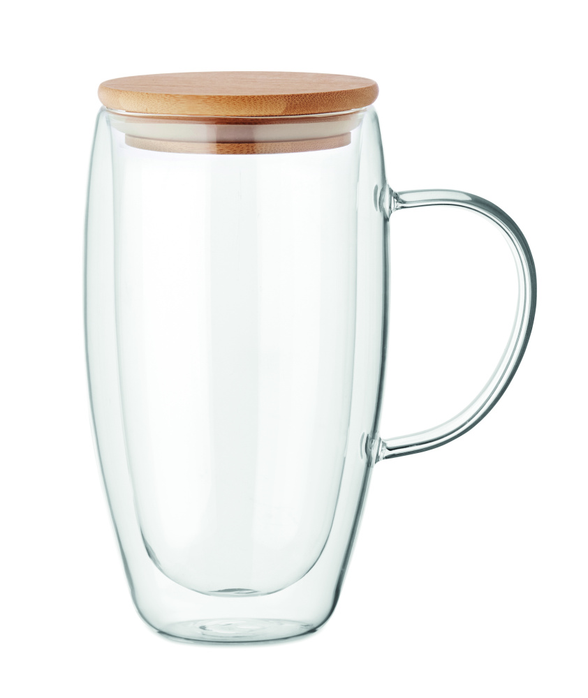 Logo trade liikelahjat tuotekuva: Kaksiseinäinen lasimuki 450ml