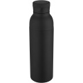 Illuminate RCS-kierrätetystä ruostumattomasta teräksestä valmistettu kaksiseinäinen eristetty vesipullo, 650 ml, Musta
