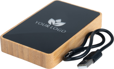 Logotrade mainoslahja tuotekuva: Varavirtalähde 5000 mAh valaistulla logolla
