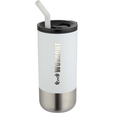 Logotrade liikelahjat mainoslahjat tuotekuva: Grayson 480 ml:n RCS-kierrätetty, eristetty juomamuki pillillä