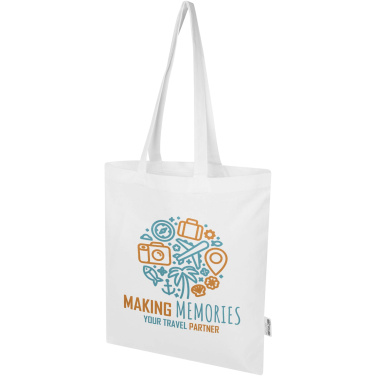 Logo trade mainoslahja ja liikelahja tuotekuva: Peru Blend 180 g/m²:n GRS-kierrätetystä puuvillasta valmistettu 7 litran kassi