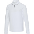 Zeus pitkähihainen poolopaita puolipitkällä vetoketjulla, unisex, Valkoinen