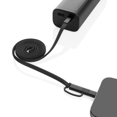 Logotrade mainostuote tuotekuva: Arc RCS-kierrätetty 60 W 2-in-1 magneettinen kaapeli