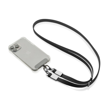 Logo trade liikelahjat tuotekuva: Nivo RCS-kierrätetty PET crossbody-kaulanauha