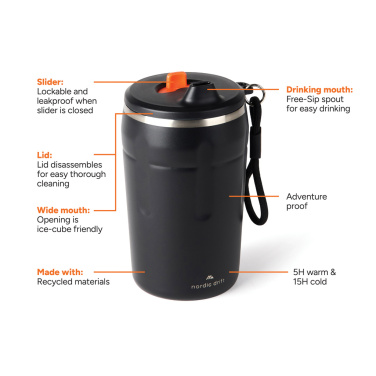 Logotrade liikelahja tuotekuva: Nordic Drift Trail RCS - lukittava kahvimuki 350ml