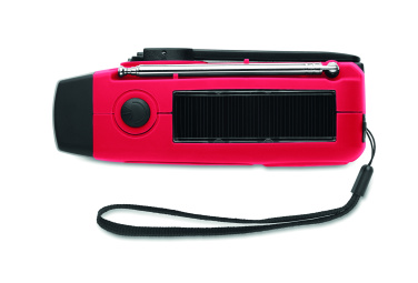 Logotrade mainostuotet kuva: Radio SOS LED-taskulampulla