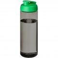 H2O Active® Eco Vibe 850 ml sportinis buteliukas su atverčiamu dangteliu, Medžio anglis / žalia