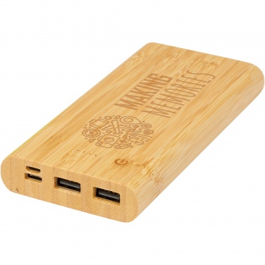 Logotrade reklaminiai produktai nuotrauka: Tulda 10 000 mAh bambuko maitinimo blokas