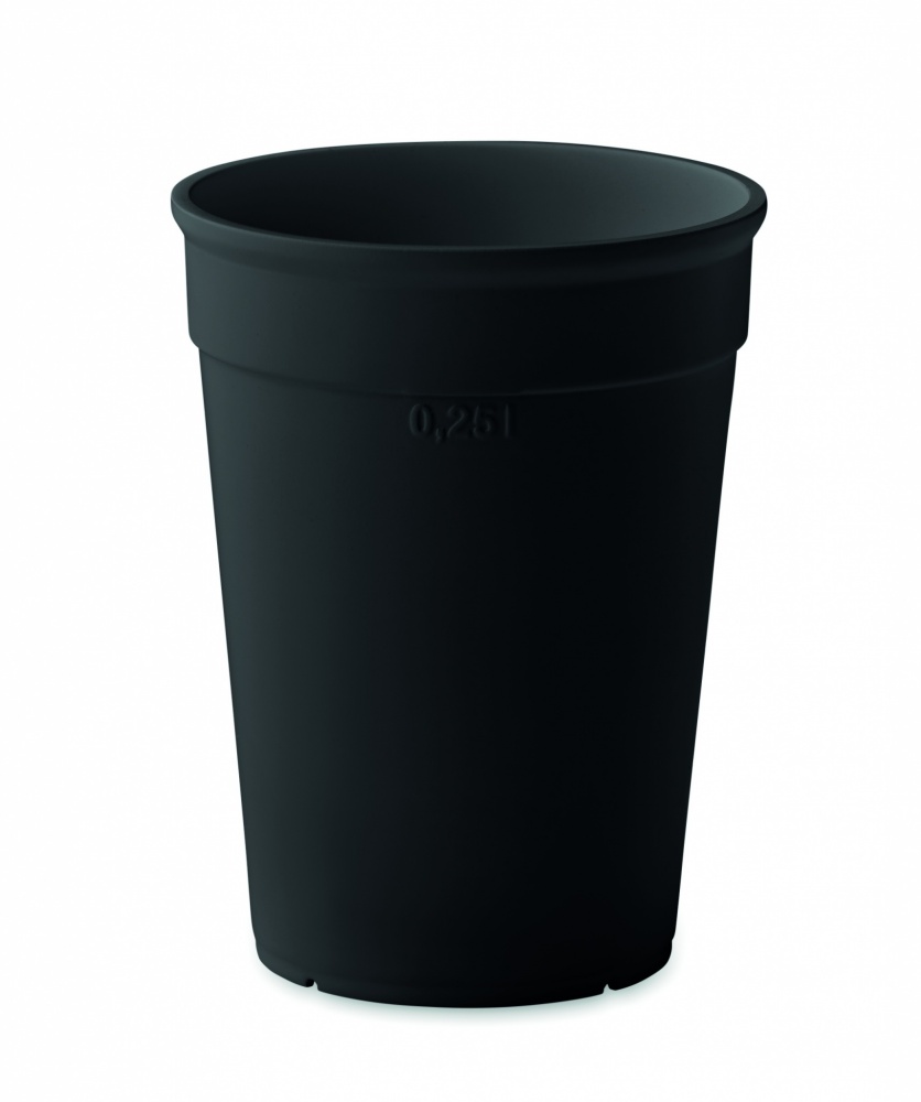 Logotrade reklaminiai produktai nuotrauka: Perdirbto PP puodelio talpa 250 ml