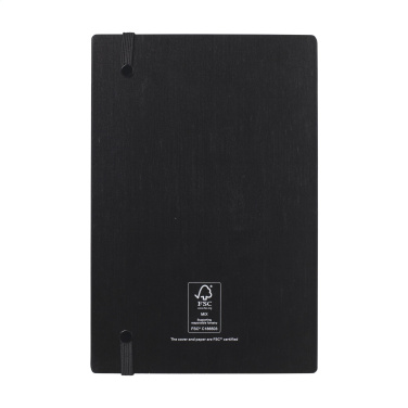 Logotrade reklaminiai produktai nuotrauka: Bamboo Journal Naked Spine Popierinis bloknotas juodas A5