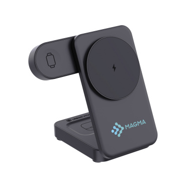 Logotrade verslo dovanos nuotrauka: Urban Vitamin Arcadia RCS plastikinis 15W 3in1 magnetinis įkroviklis