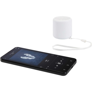 Logotrade firminės dovanos nuotrauka: „Velkis“ 3 W perdirbto plastiko belaidis „Bluetooth®“ garsiakalbis