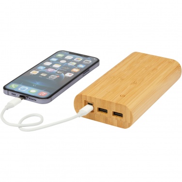 Logotrade korporatīvās dāvanas foto: Tulda 20 000 mAh bambusa jaudas banka