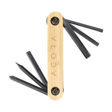 Logotrade biznesa dāvanas foto: Bamboo Black Tool multiinstruments