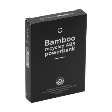Logotrade Ideja dāvanas foto: Boru Bamboo RCS pārstrādāts ABS Powerbank bezvadu lādētājs
