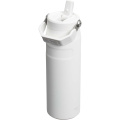 Stanley IceFlow™ 2.0 700 ml ūdens pudele ar atlokāmu salmiņu, Matēta balta
