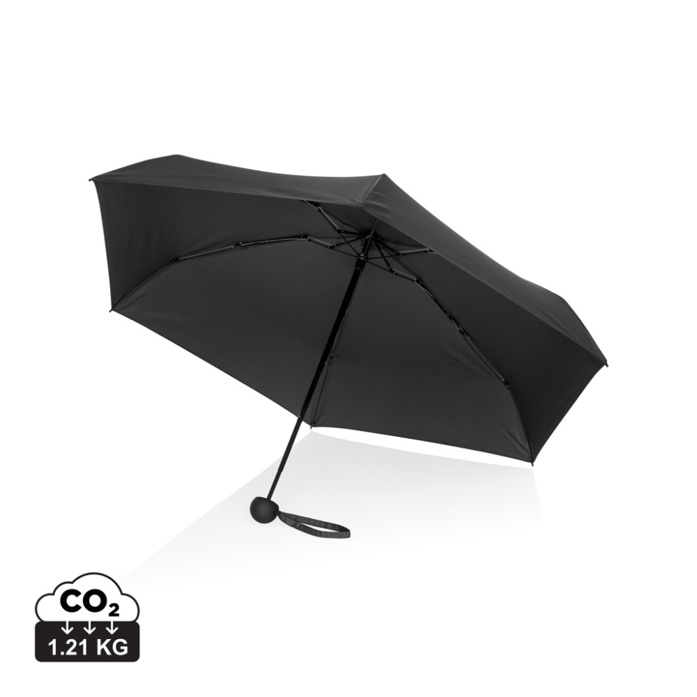 Logotrade dāvanas foto: 19,5 collu Aware™ RPET supermini manuāls 190T Pongee lietussargs