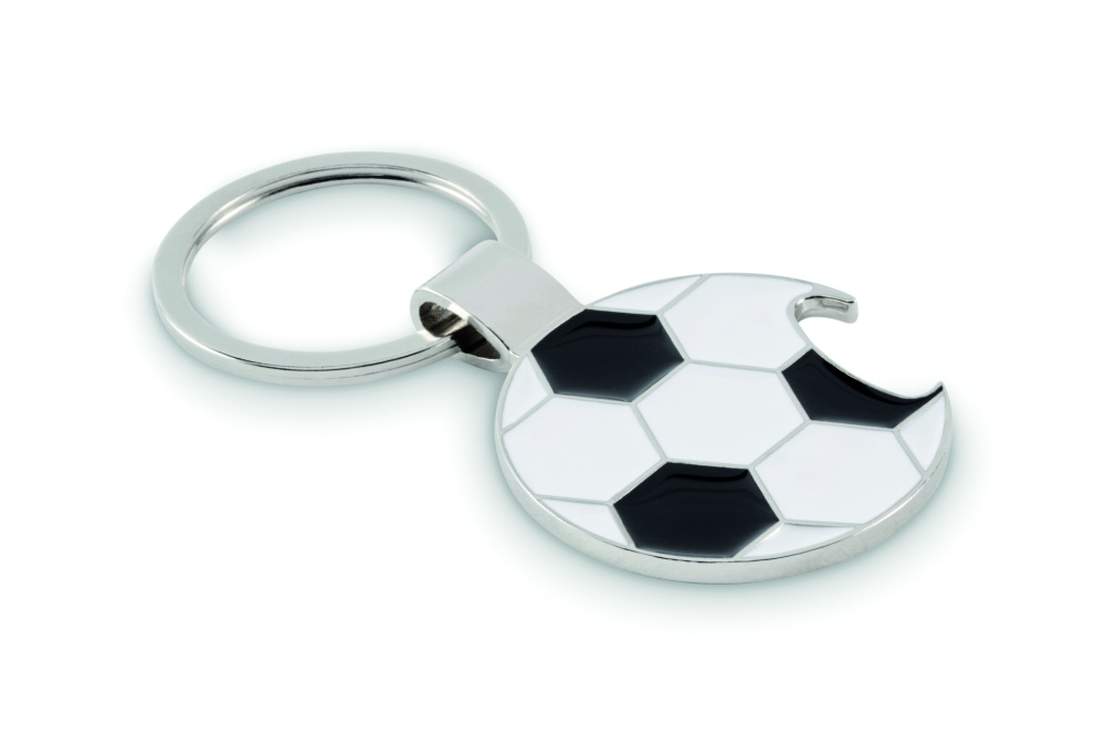 Logotrade ziemassvētku dāvanas foto: Futbola atslēgu piekariņš ar attaisāmo