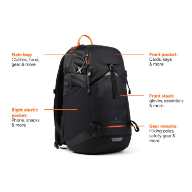 Logotrade korporatīvās dāvanas foto: Nordic Drift Trail RCS mugursoma 24L