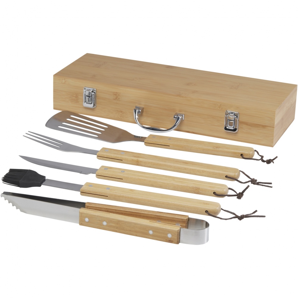 Лого трейд бизнес-подарки фото: Churras Набор для барбекю из 5 предметов