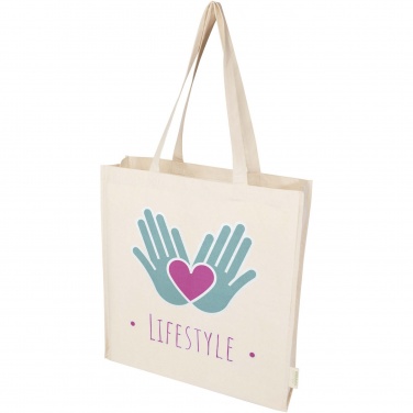Логотрейд pекламные подарки картинка: Orissa 180 g/m² organic full gusset tote bag 14L