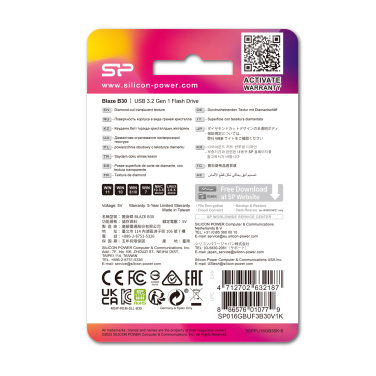 Логотрейд pекламные продукты картинка: Флешка Silicon Power Blaze B30 3.1