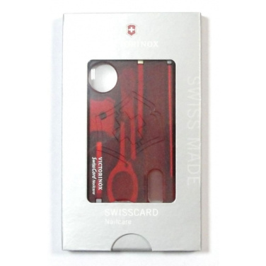 Логотрейд pекламные cувениры картинка: Мультитул SwissCard Nailcare Victorinox