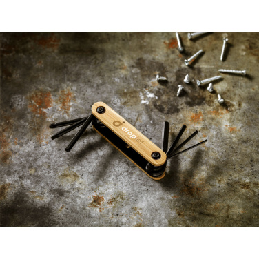 Логотрейд бизнес-подарки картинка: Многофункциональный инструмент Bamboo Black Tool
