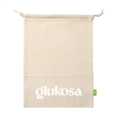 Лого трейд бизнес-подарки фото: Фруктовый мешок Natura Organic GOTS Mesh Bag (120 г/м²)