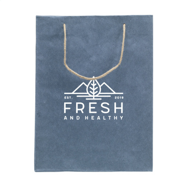 Лого трейд pекламные подарки фото: Сумка Leaf It Bag из переработанных джинсовых волокон (180 г/м²) L