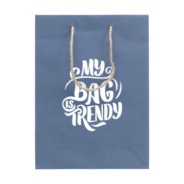 Лого трейд pекламные cувениры фото: Сумка Leaf It Bag из переработанных джинсовых волокон (180 г/м²) M