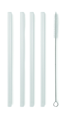 Логотрейд бизнес-подарки картинка: 4 reusable glass straws