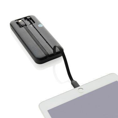 Логотрейд pекламные cувениры картинка: Turbopack RCS rplastic powerbank 10.000 интегрированных кабелей